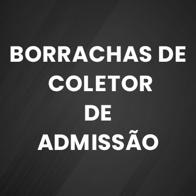 BORRACHAS DE COLETOR DE ADMISSÃO
